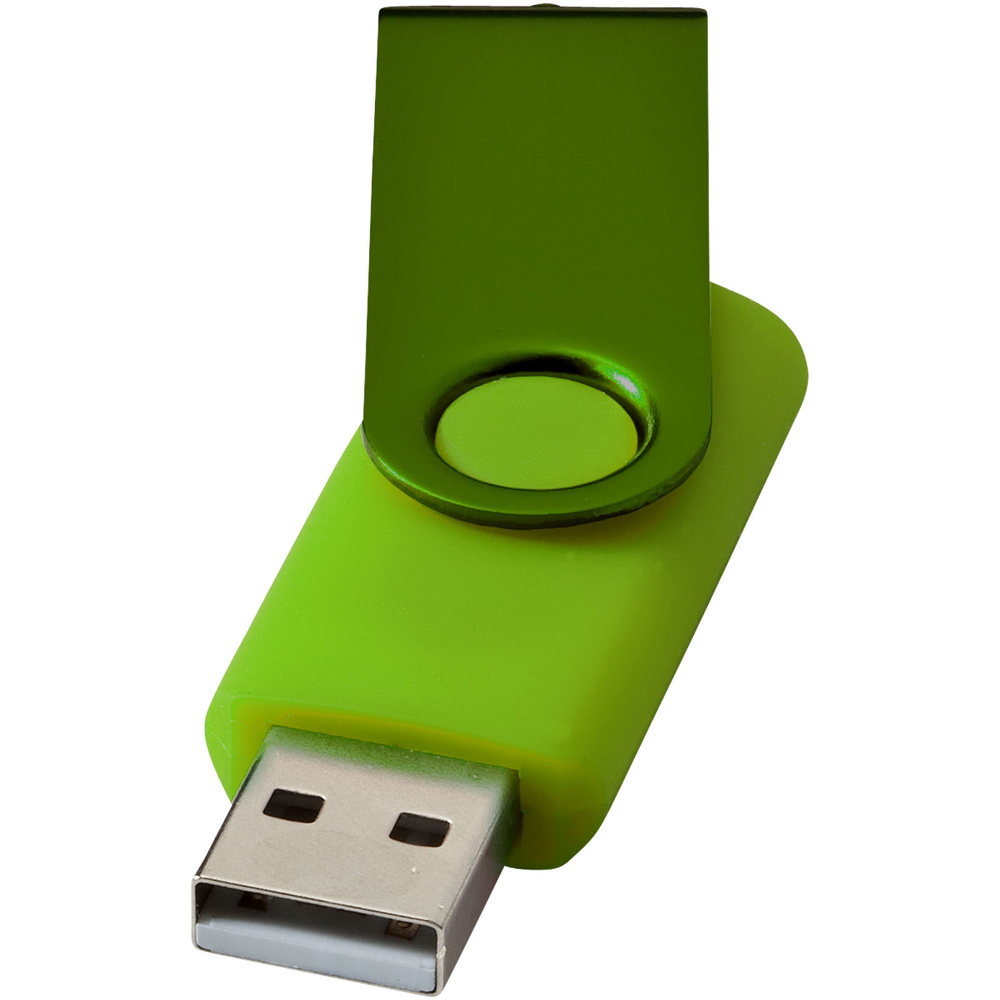 Rotate metallic USB - lime