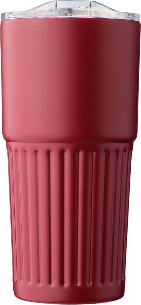 Gerecyclede roestvrijstalen dubbelwandige drinkmok (500 ml) Kael - Bordeaux