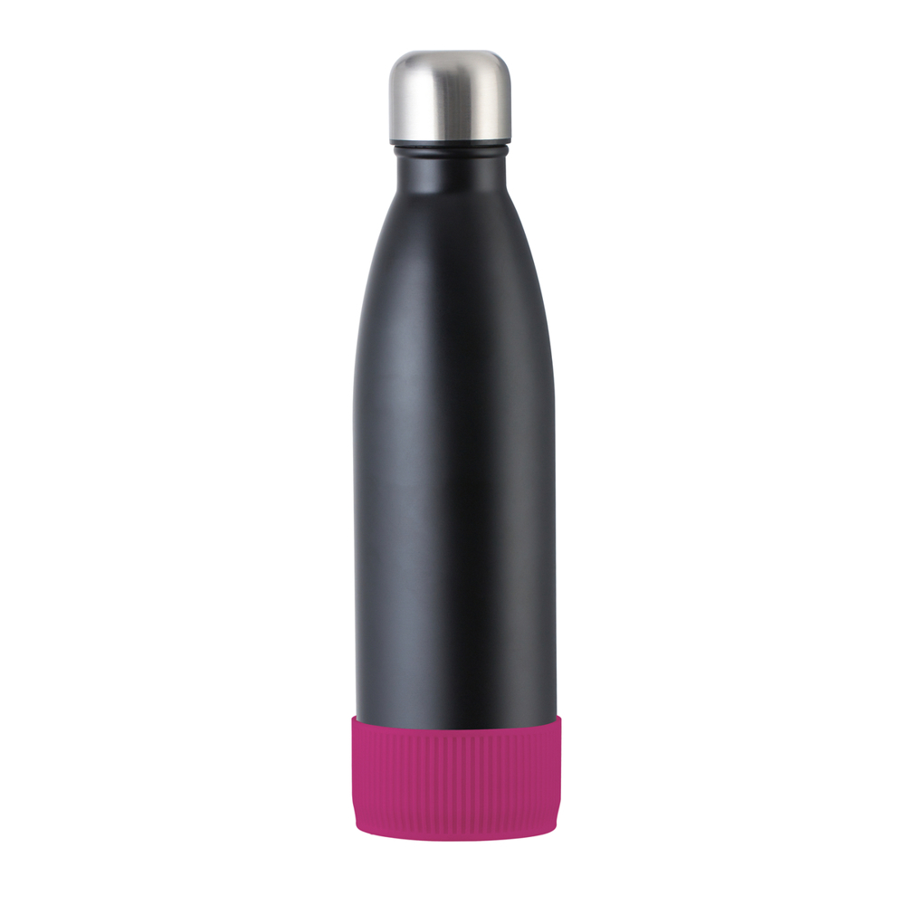 Fles RETUMBLER-myTOULON - magenta, zwart, zilver