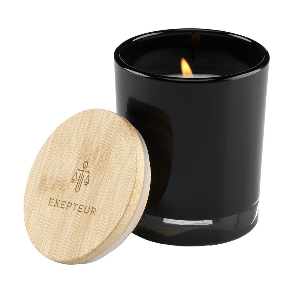 Wooosh Scented Candle Sweet Vanilla - Zwart