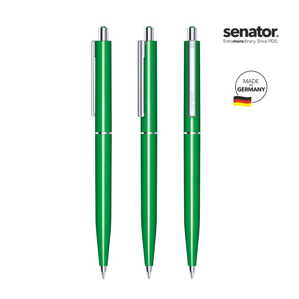 senator® Point  Polished  retractable pen - groen 347