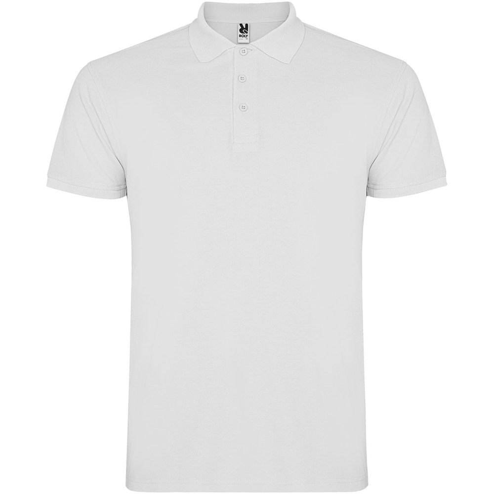 Star 200 g/m² herenpolo met korte mouwen - Wit