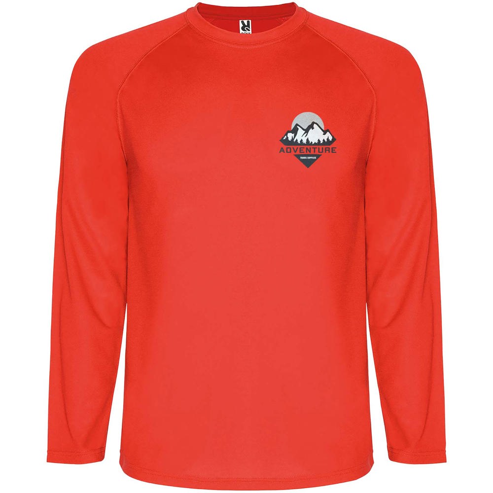 Montecarlo 150 g/m² heren sport t-shirt met lange mouwen