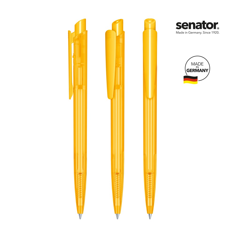 senator® Dart Clear balpen - wit/geel 7408