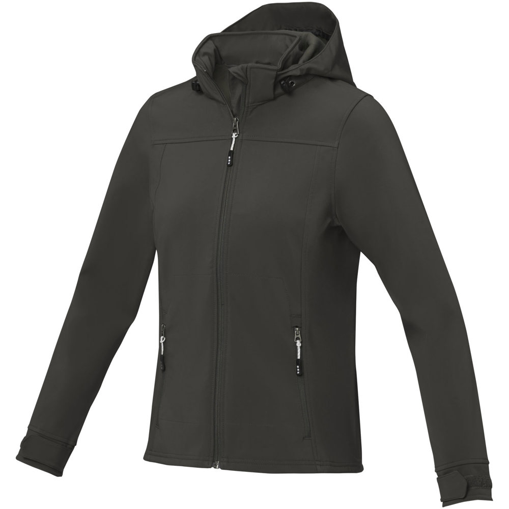 Langley softshell dames jas - antraciet