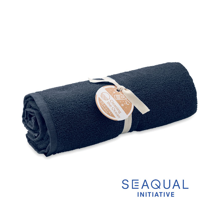 WATER - SEAQUAL® handdoek 100x170cm - Blauw