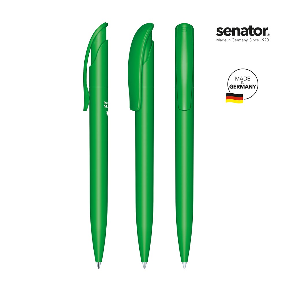 senator® Challenger  Matt Recycled retractable pen - Green