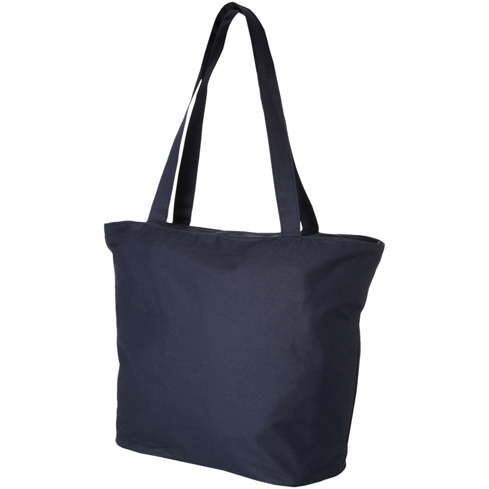 Panama polyester draagtas met rits 20L - Marineblauw