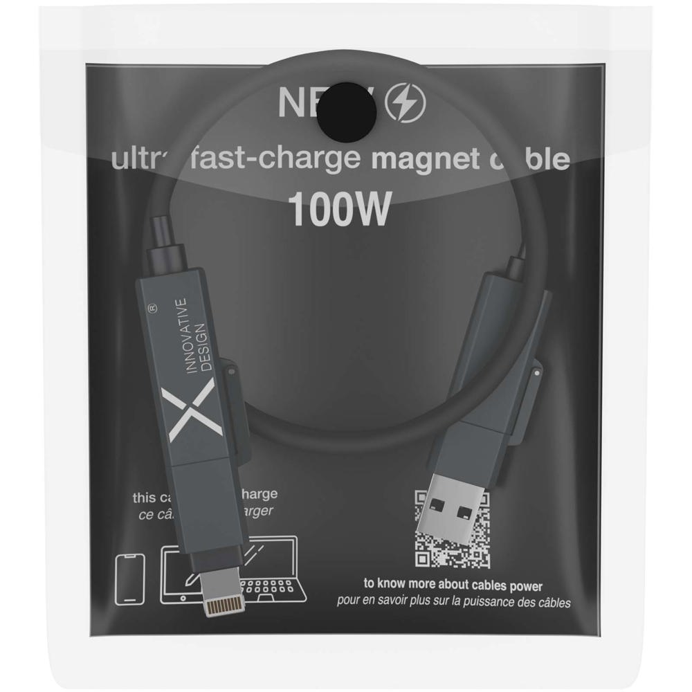 SCX.design C59 magnetische siliconen oplaadkabel van 100 W