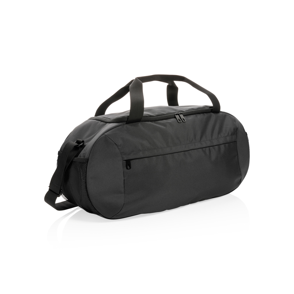 Impact AWARE™ RPET moderne sporttas - zwart (± PMS Black)