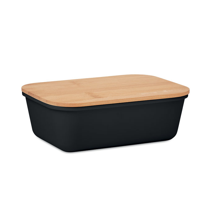 THURSDAY - Lunchbox PP bamboe deksel 1L - zwart