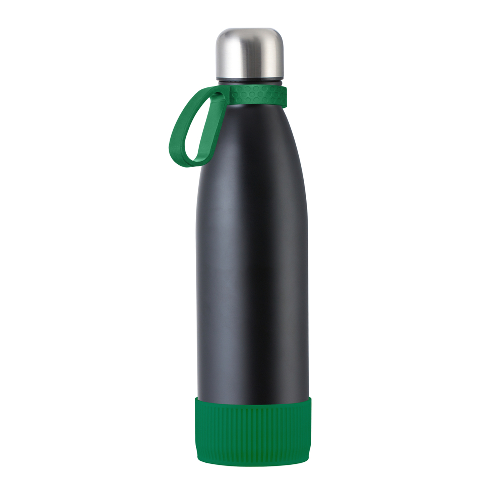 Fles RETUMBLER-myTOULON - groen, zwart, zilver