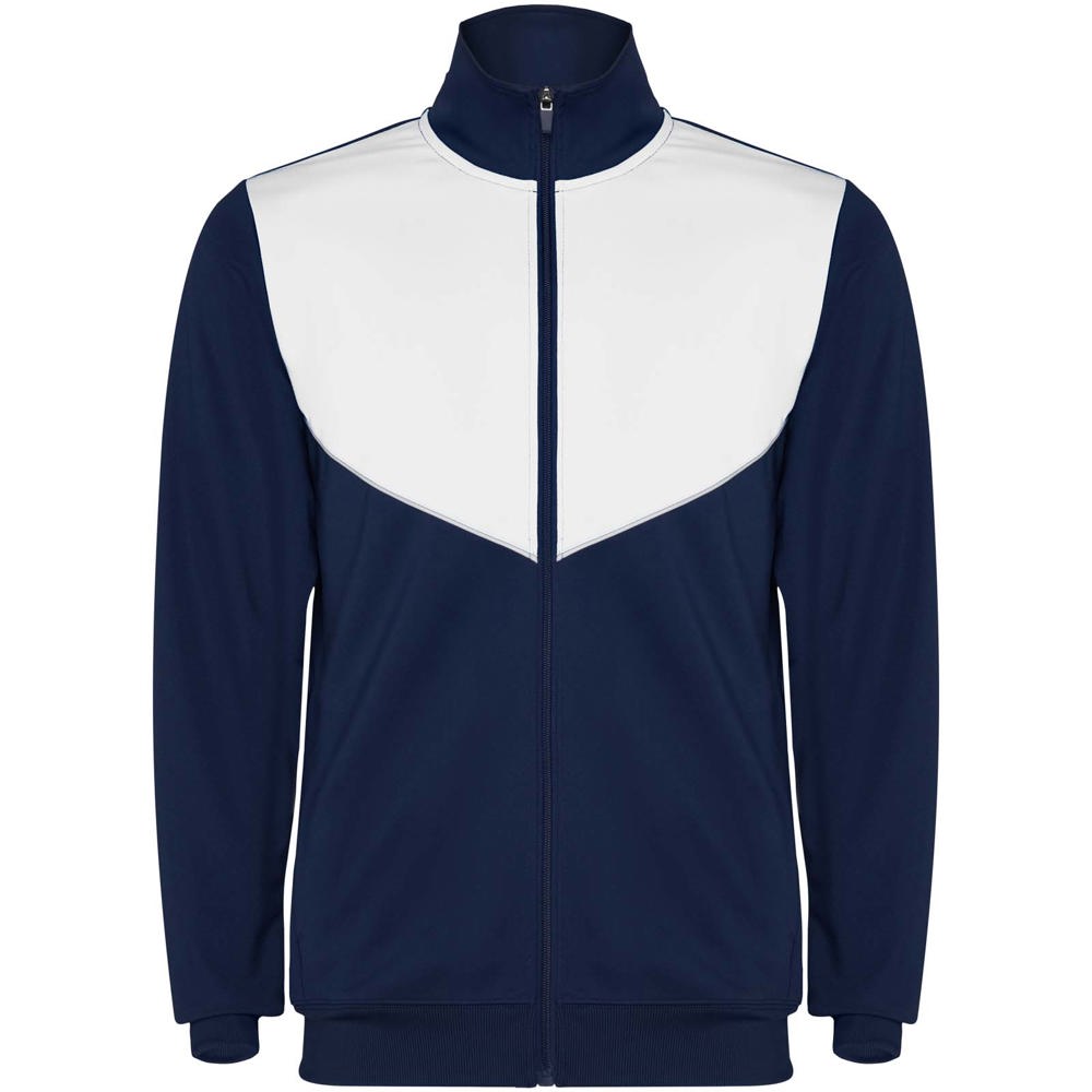 Evans 225 g/m² unisex trainingspak - Marineblauw, Wit
