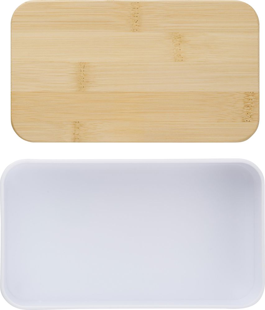 PP dubbele laag lunchbox Maxton - Wit