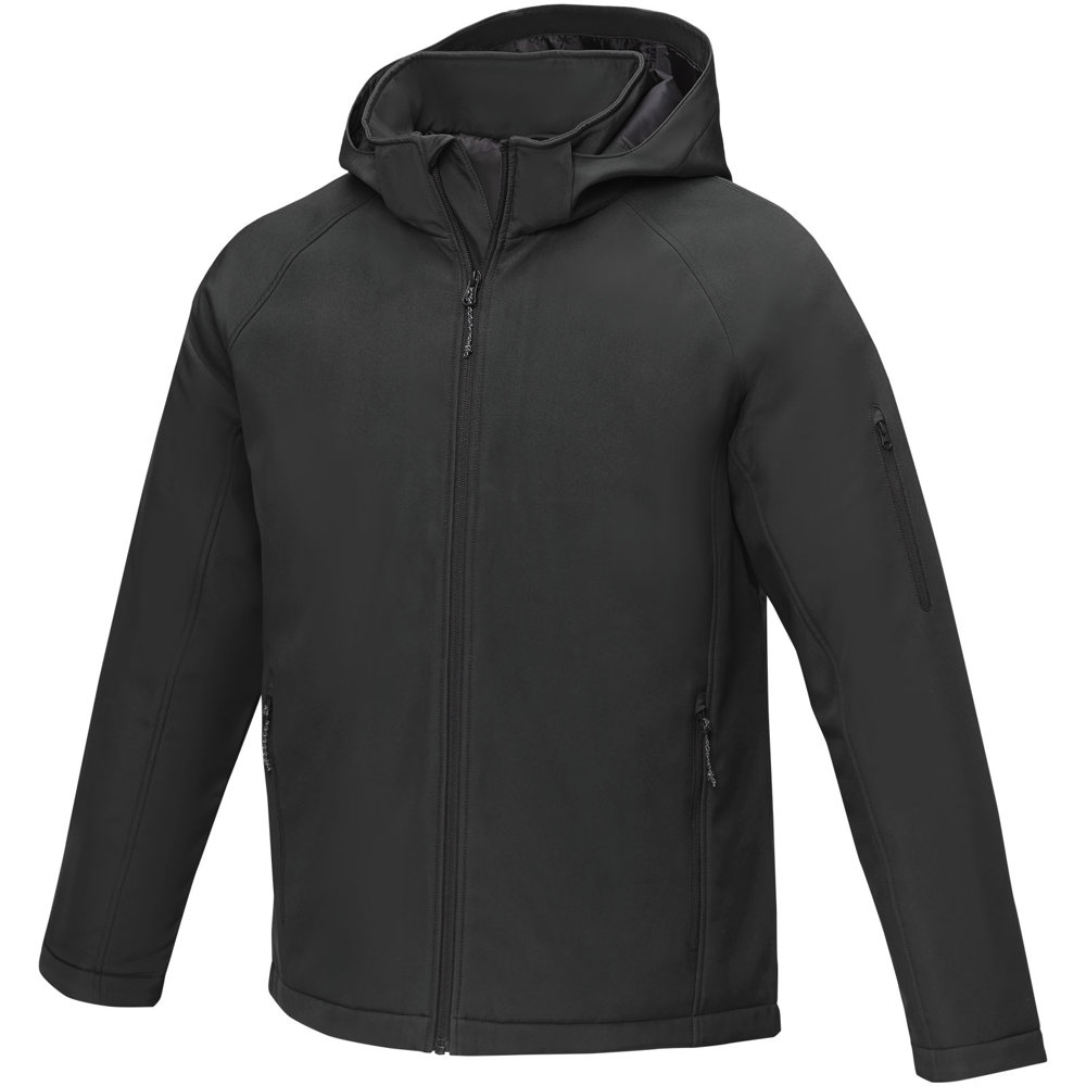 Notus gewatteerd softshell herenjas - zwart