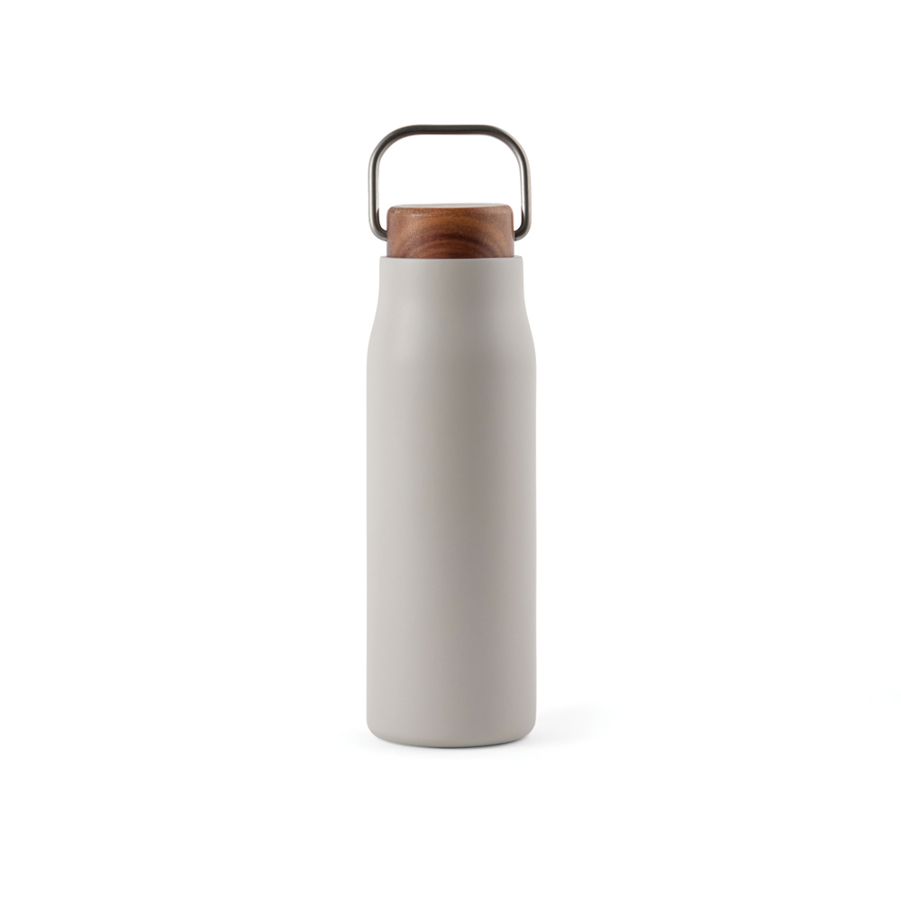 VINGA Ciro RCS gerecycled RVS vacuümfles 300ML - beige (± PMS Warm Grey 2)