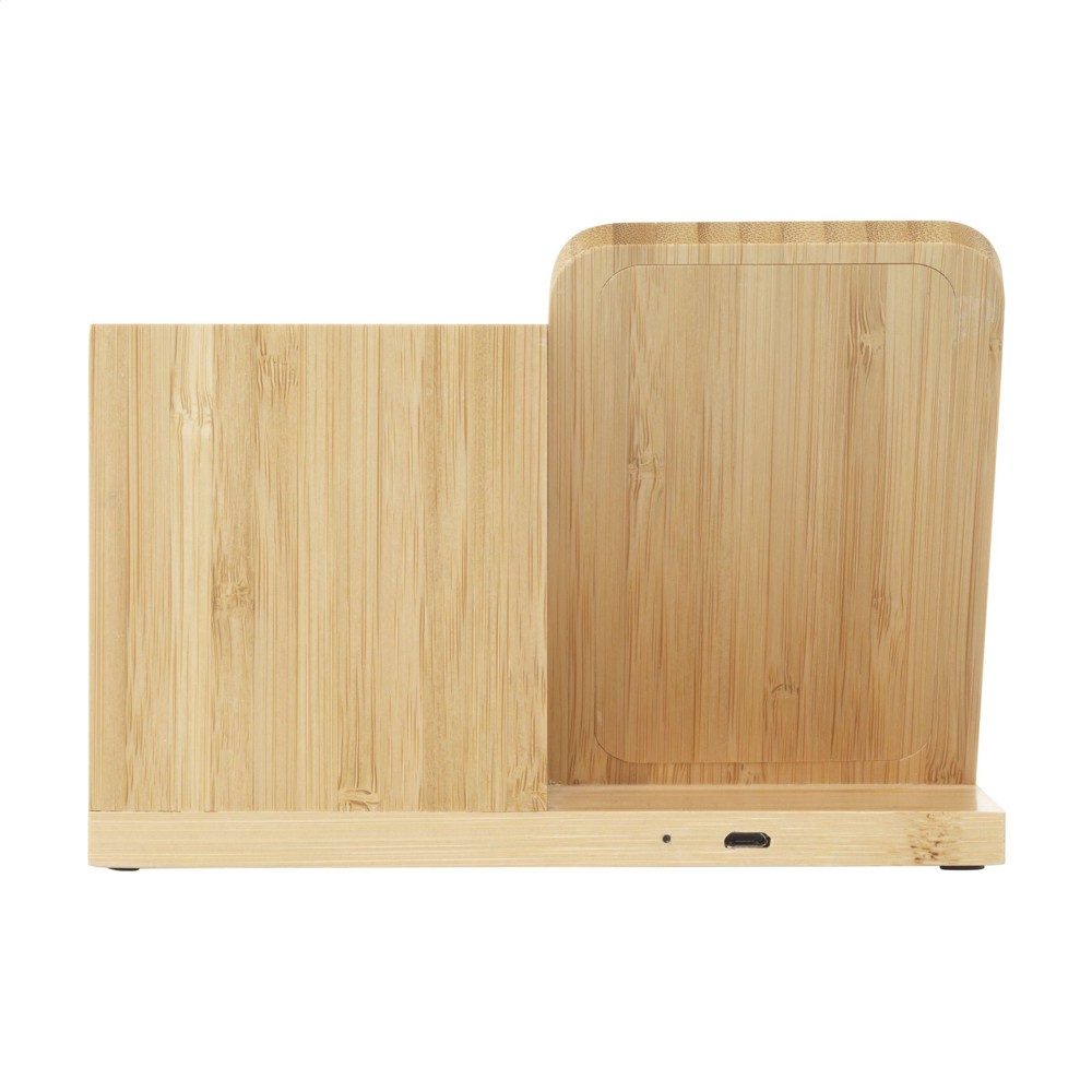 Bamboo Boss 15W draadloze oplader/penhouder