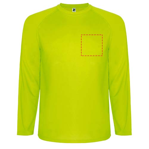 Montecarlo 150 g/m² heren sport t-shirt met lange mouwen