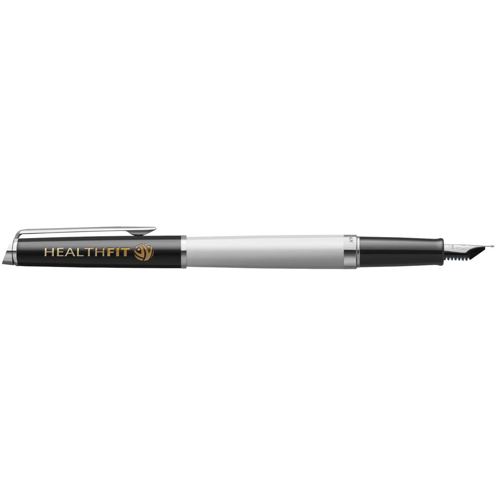 Waterman Hemisphere vulpen met kleurblokken en palladium afwerking (blauwe inkt)