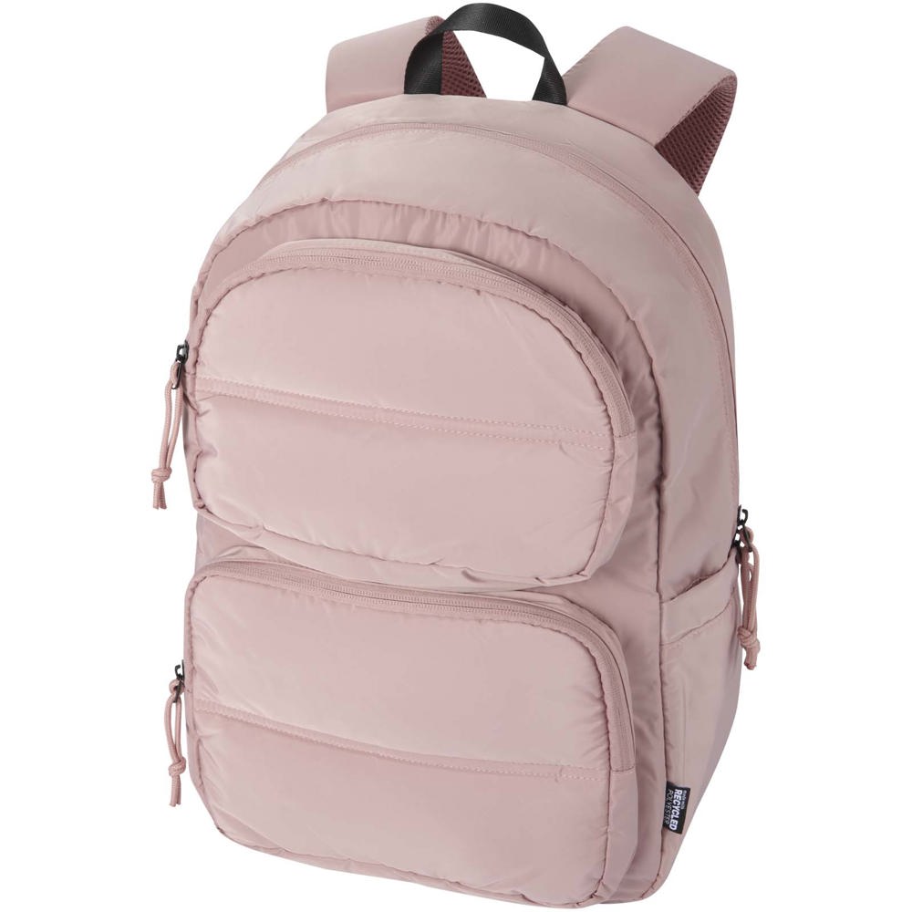 Puffer 15,6" GRS gerecycleerde laptoptas 18L - Oudroze
