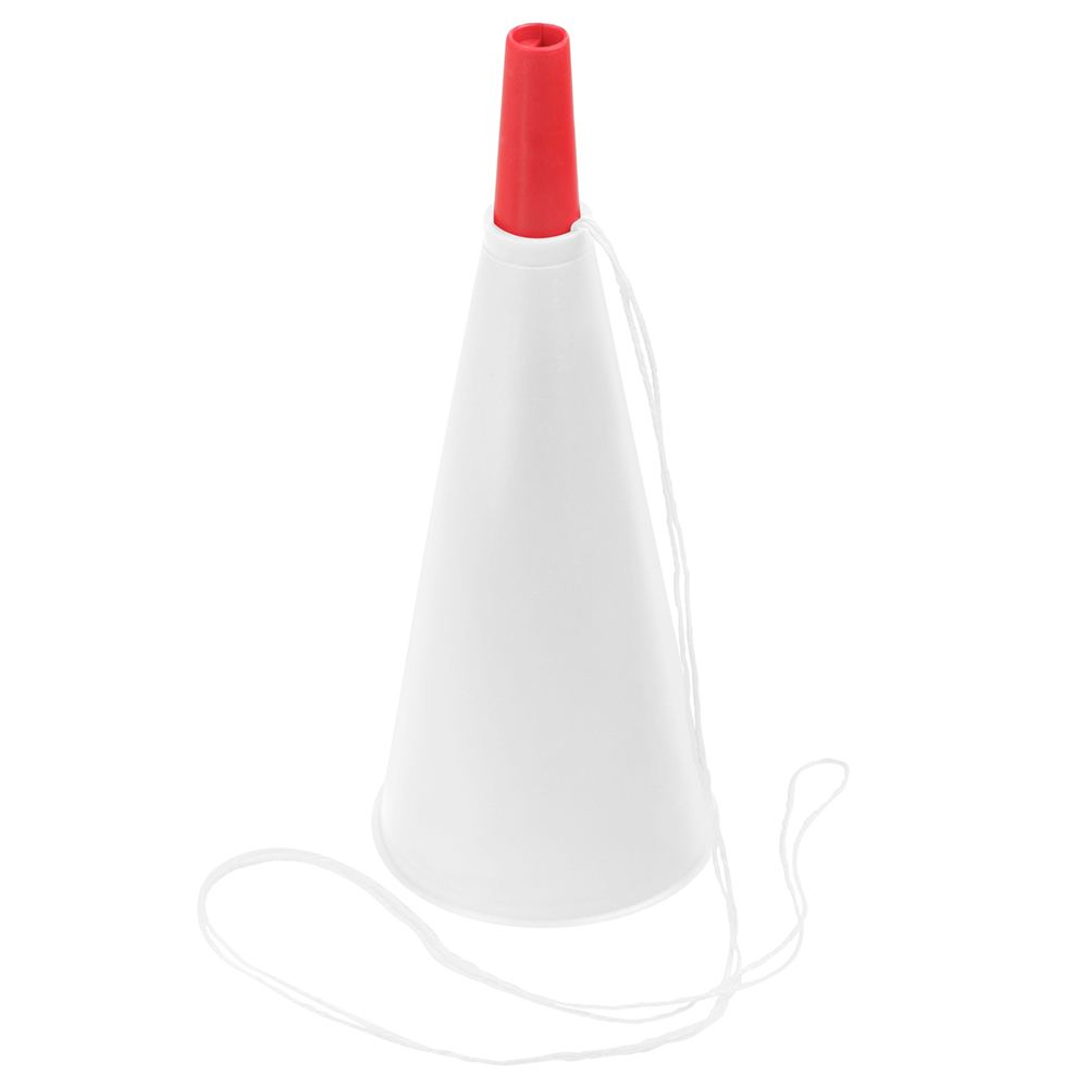 Fan trompet - Wit/rood