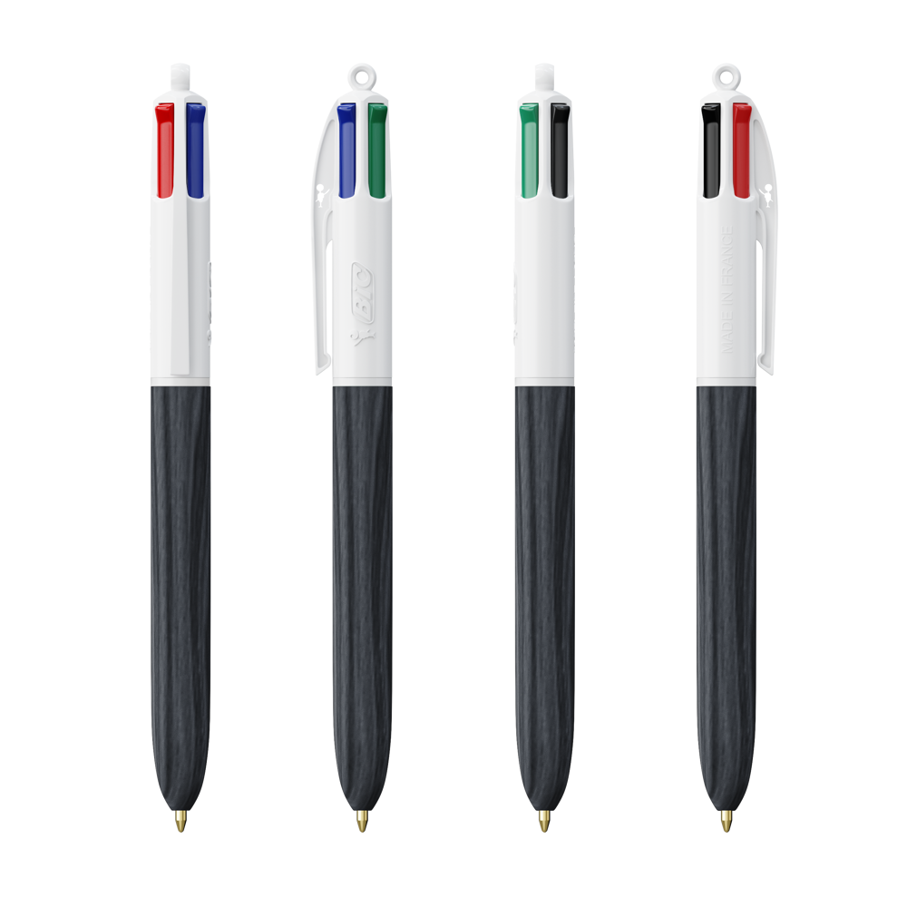BIC® 4 Colours Wood Style