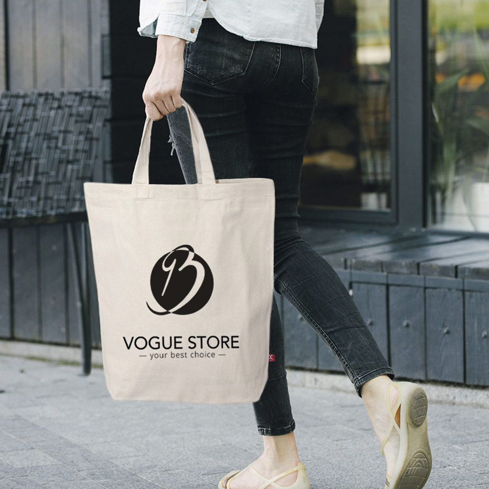 SYDNEY – Canvas tas met bodemvouw en korte hengsels