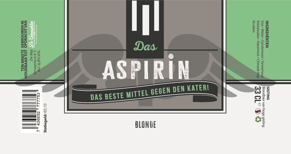 Speciaalbier Das Aspirin Blonde - 33cl