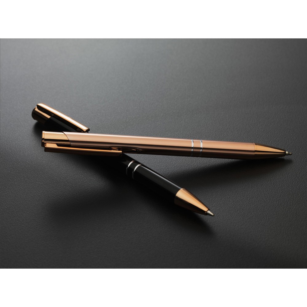 Ebony RCS Recycled Alu Rose Gold pennen