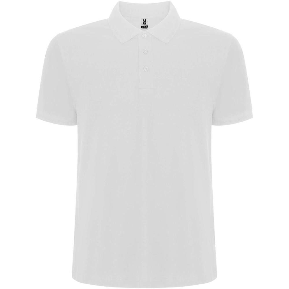 Pegaso Premium 220 g/m² herenpolo met korte mouwen - Wit
