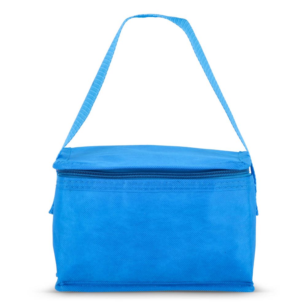 R-PET koeltas voor 6 blikjes, non-woven, 20 x 13 x 12,5 cm, 75 g/m²