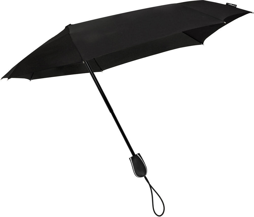 STORMaxi - Arodynamische opvouwbare stormparaplu - Handopening - Windproof -  90 cm - zwart