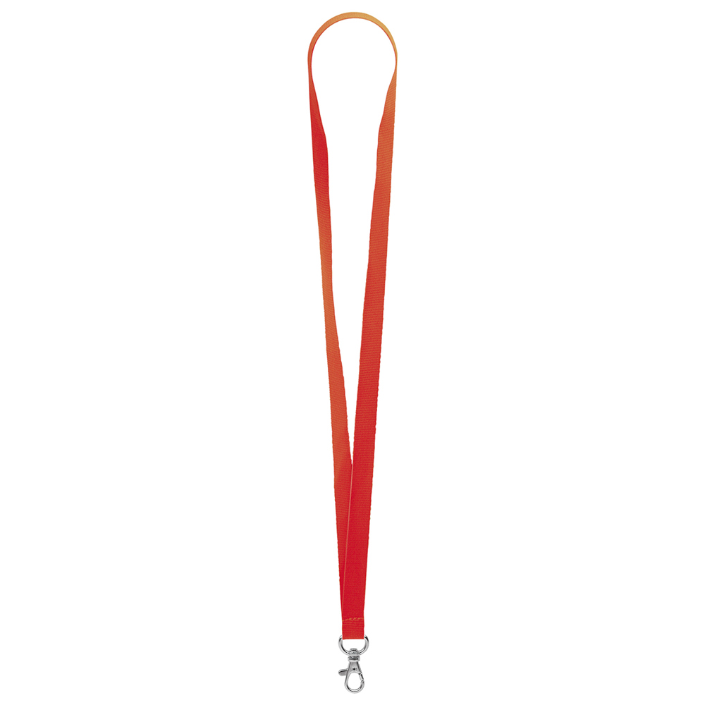 Keycord "standaard", breedte 15 mm - karmozijnrood