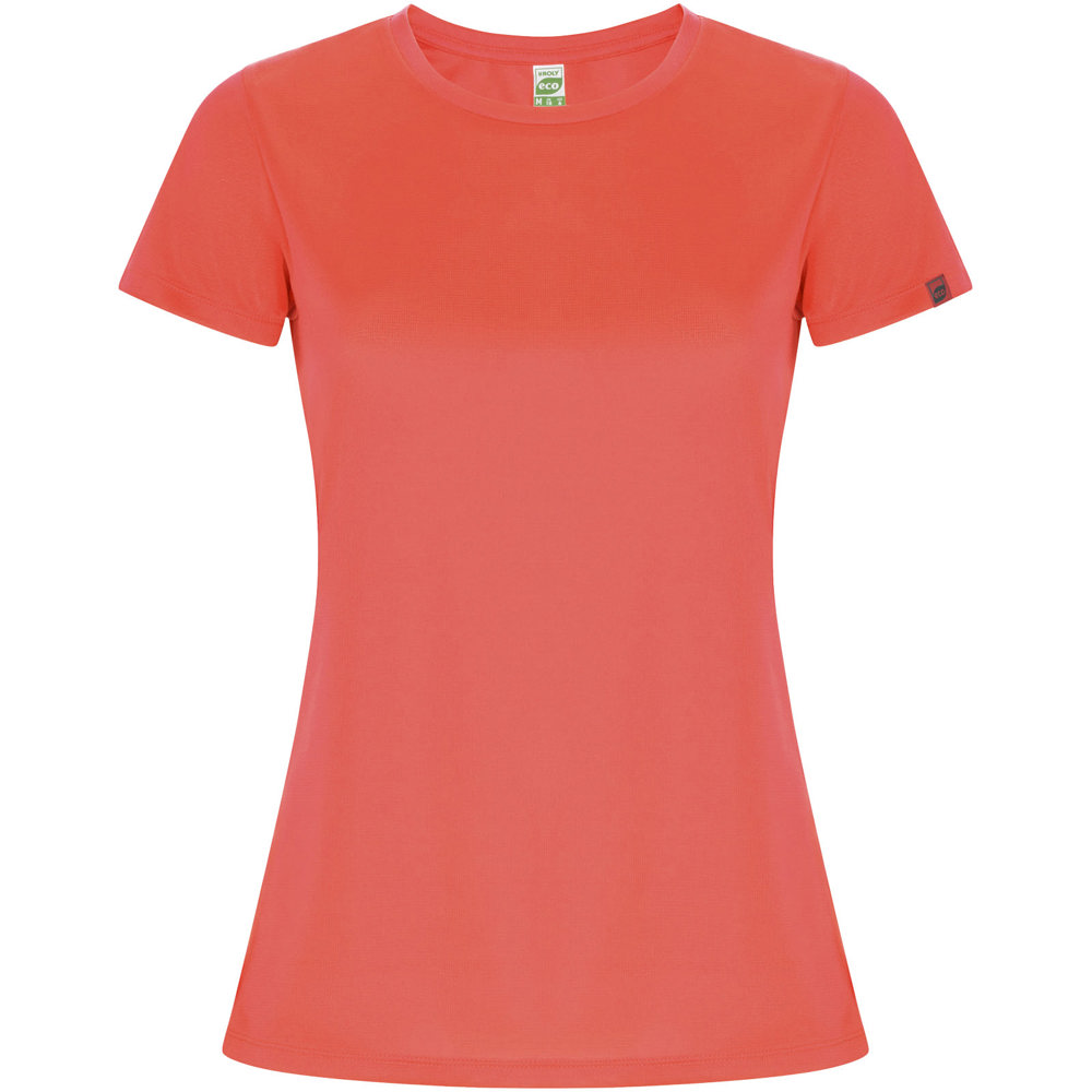 Imola 135 g/m² sportshirt met korte mouwen voor dames - Fluorkoraal