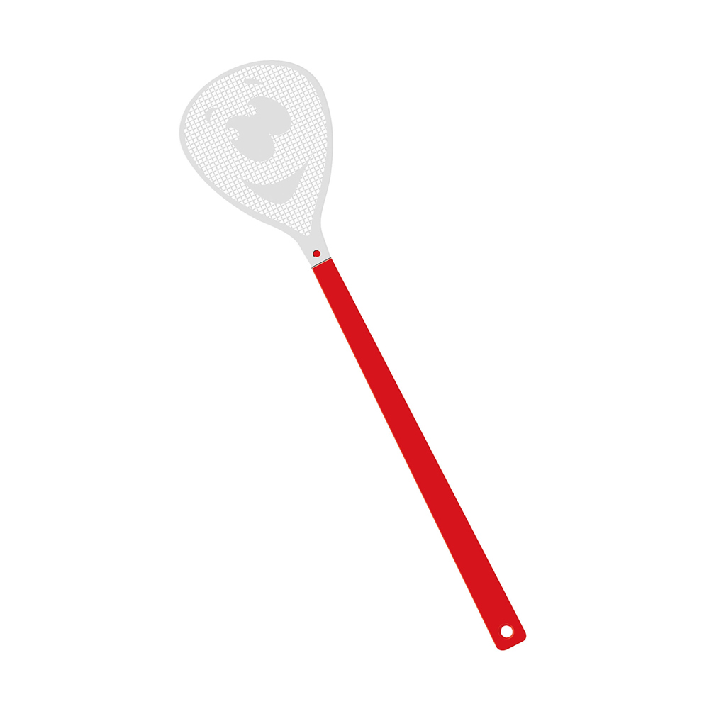 Vliegenmepper "gezicht" - Rood/Wit