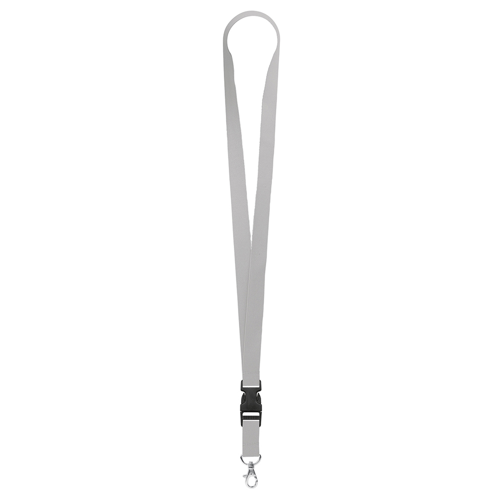 Keycord "standaard", breedte 20 mm - middengrijs