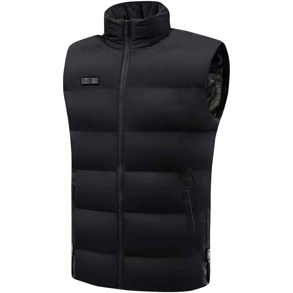 SCX.design G01 verwarmde bodywarmer met powerbank - Zwart