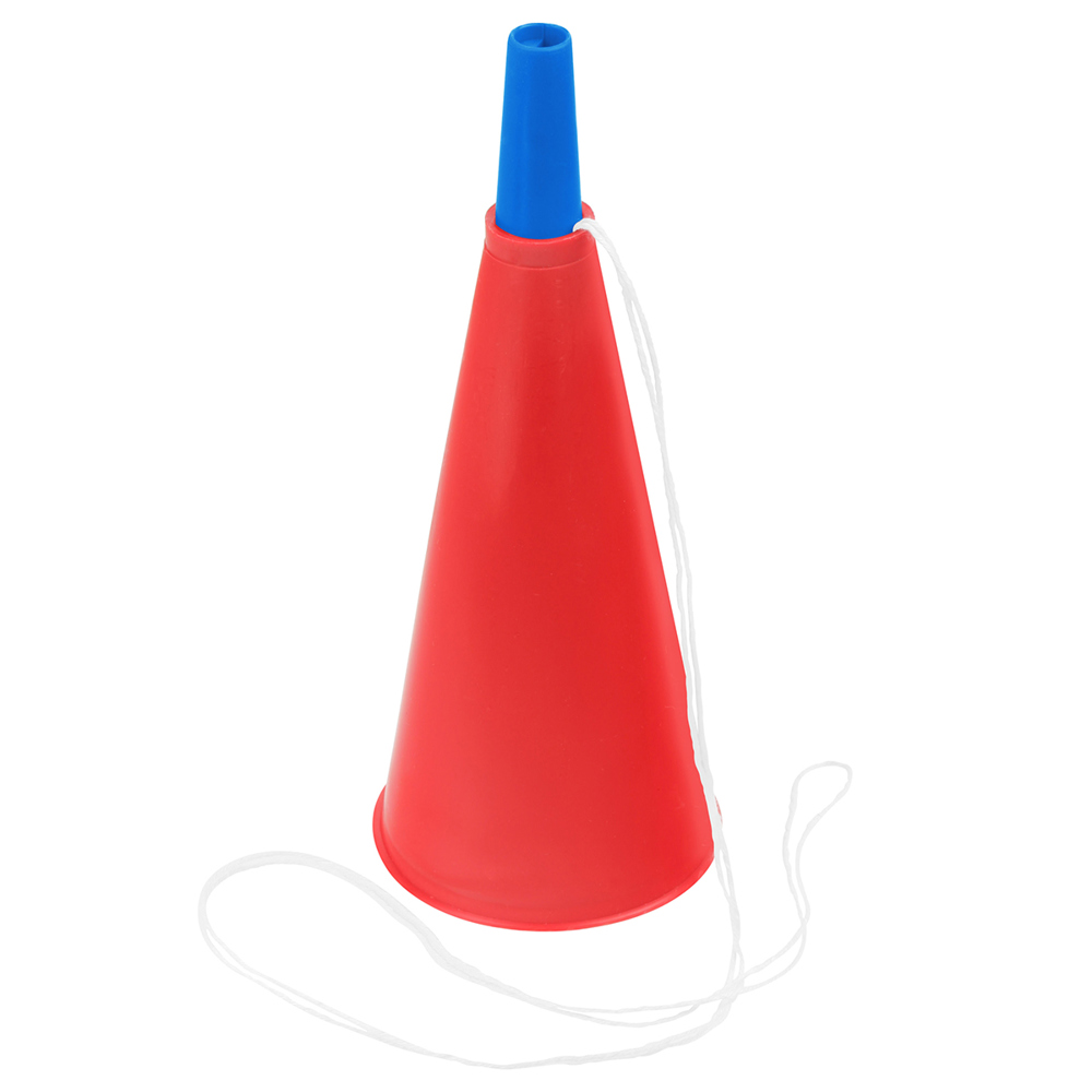 Fan trompet - rood/blauw