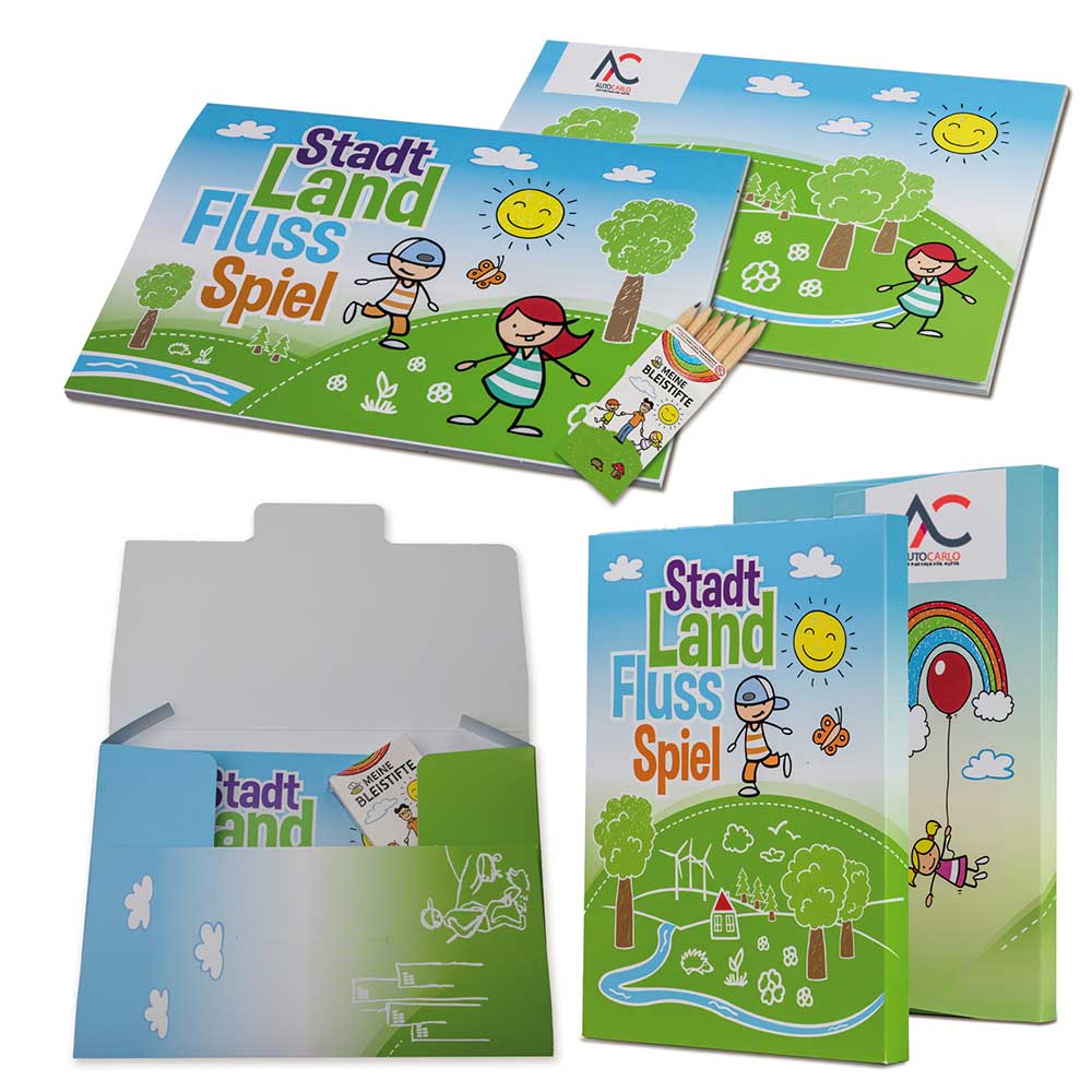 Stad-land-rivier - Set - Tampondruk 2-c