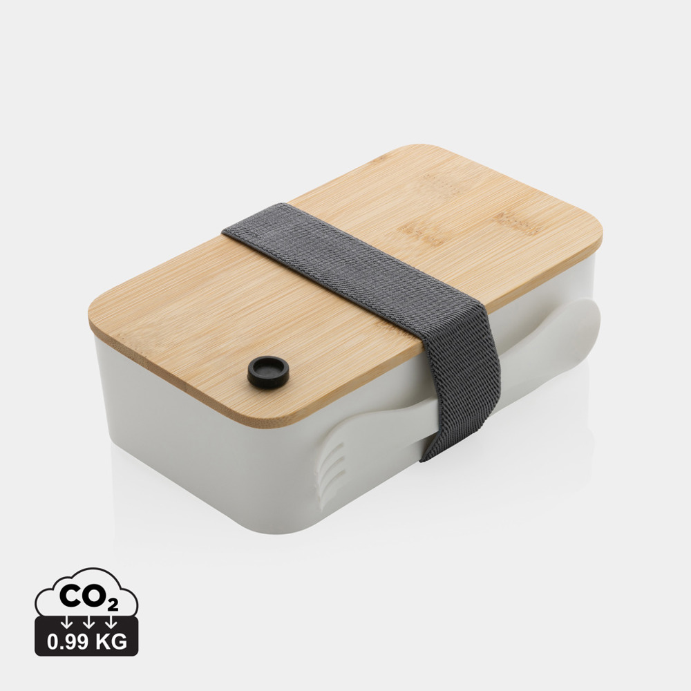 PP lunchbox met bamboe deksel