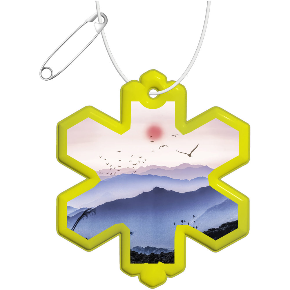 RFX™ H-10 reflecterende pvc hanger met sneeuwvlok
