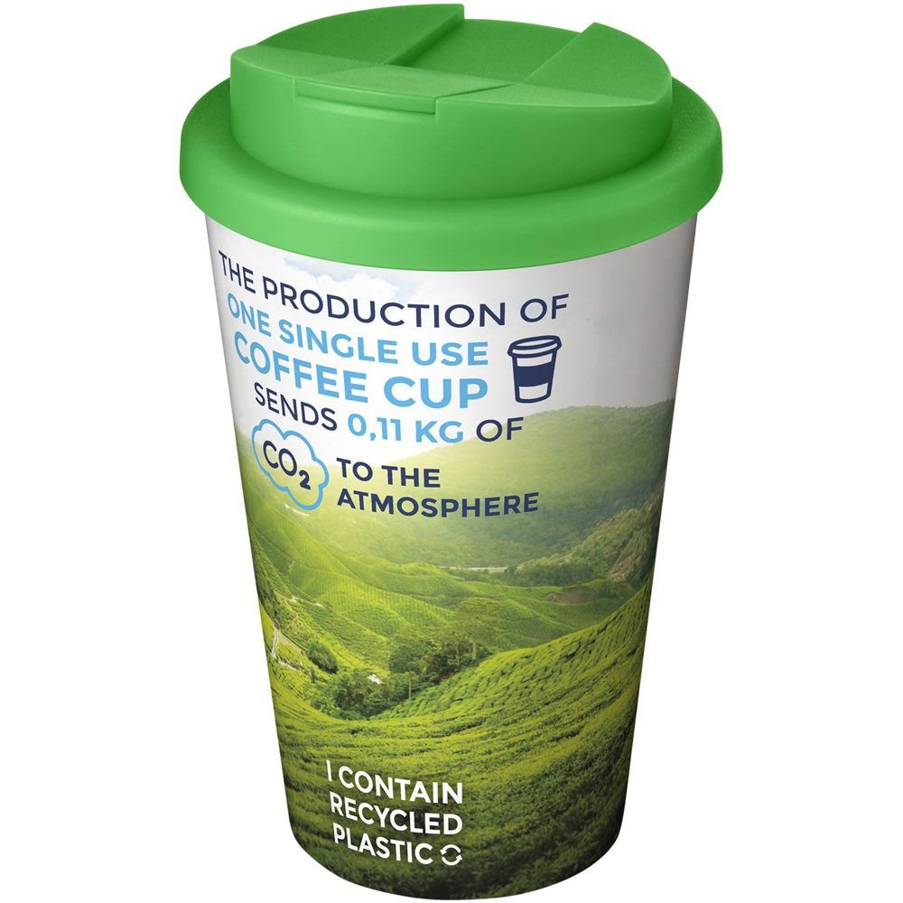 Brite-Americano® 350 ml geïsoleerde beker - Wit, Groen