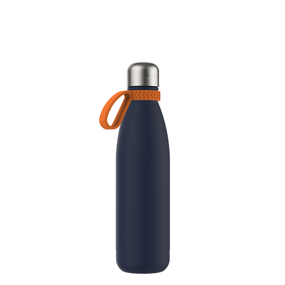 Thermofles RETUMBLER-NIZZA - oranje, navy, zilver