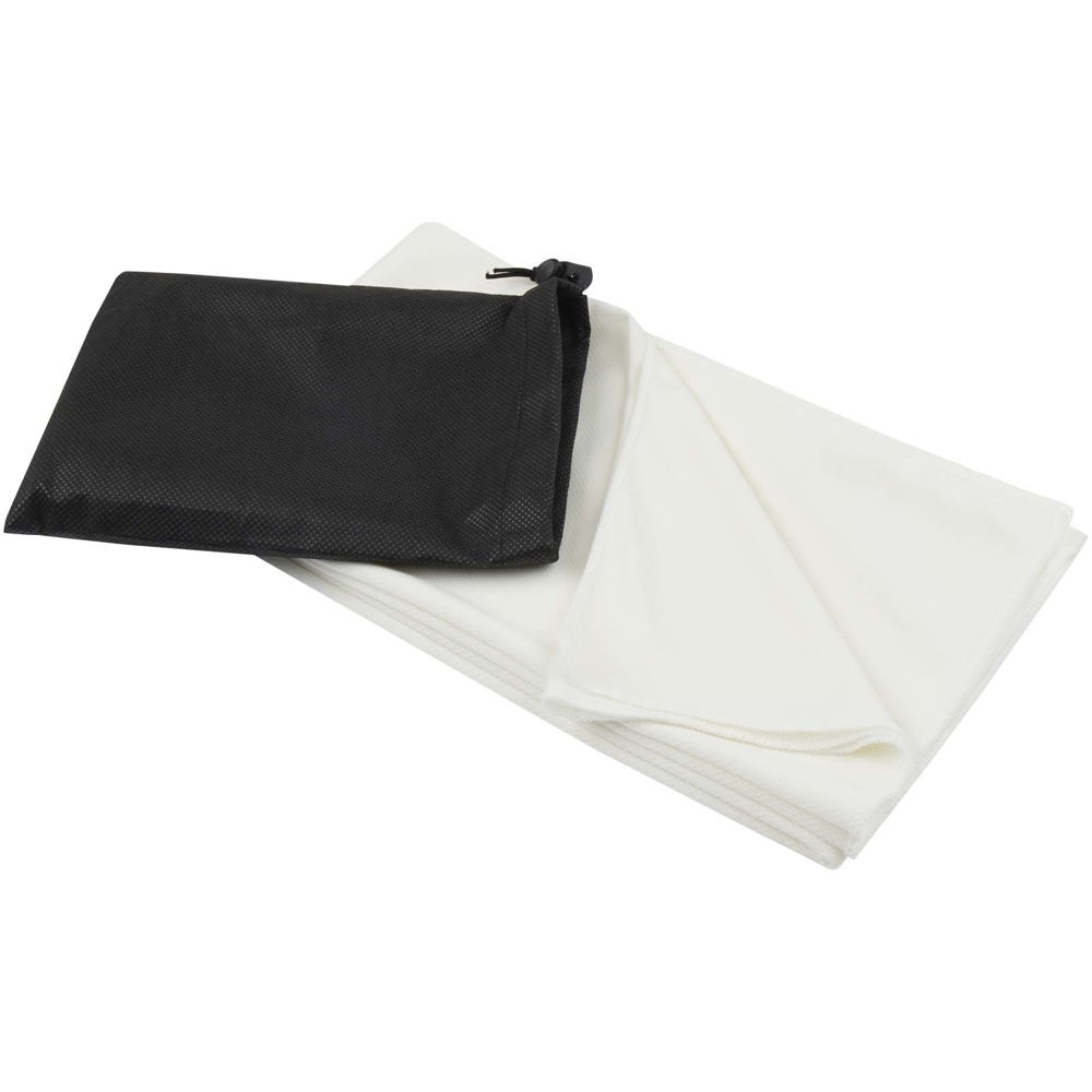 Lucas RPET sporthanddoek 70 x 140 cm - Wit