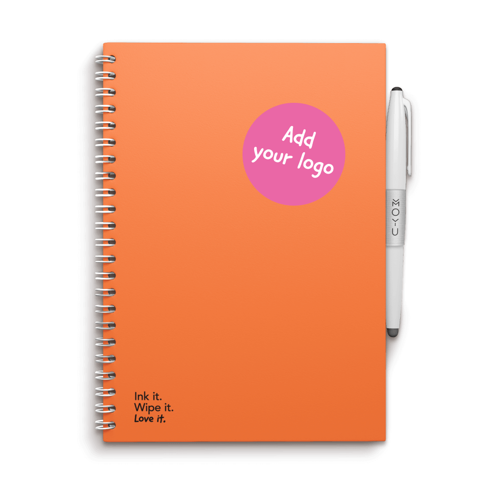 MOYU A5 Hardcover Uitwisbaar Notitieboek van Steenpapier - Sunset Orange