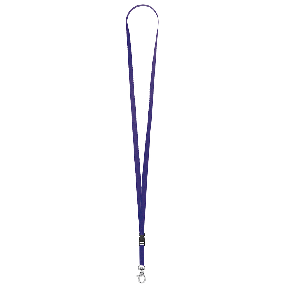 Keycord "standaard", breedte 10 mm - Marineblauw