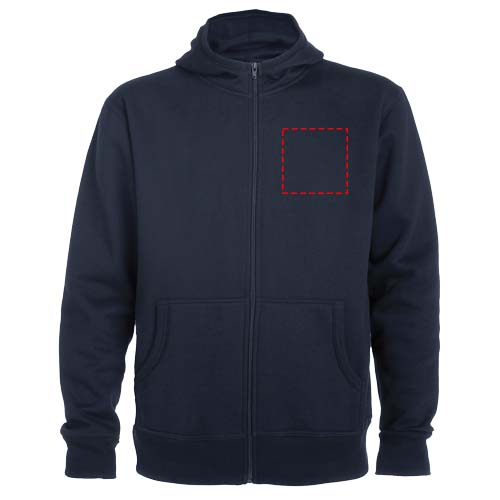 Montblanc 280 g/m² unisex hoodie met volledige rits