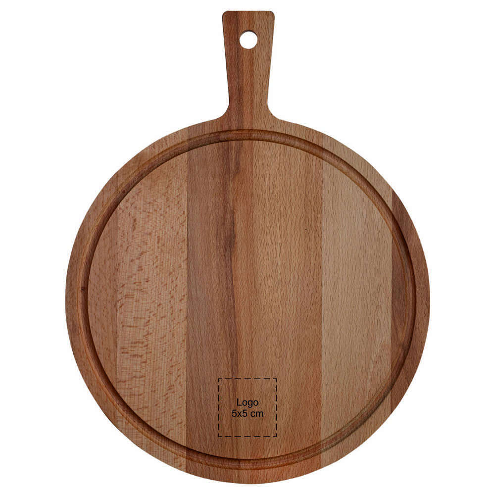 Plank rond met handvat beuken ⌀ 31 cm
