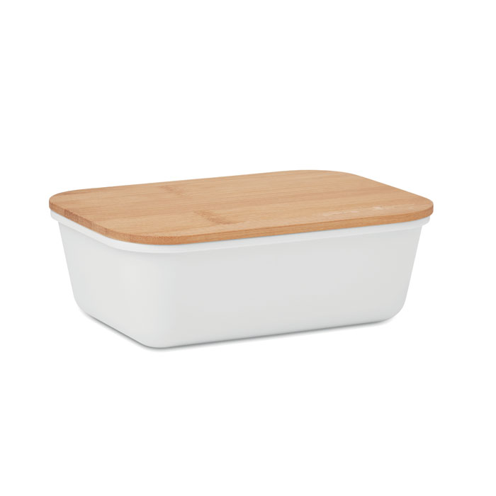 THURSDAY - Lunchbox PP bamboe deksel 1L - Wit