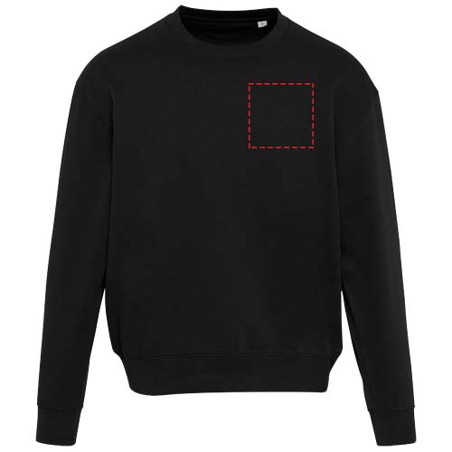 Boris 280 g/m2 unisex OCS organische oversized trui met ronde hals